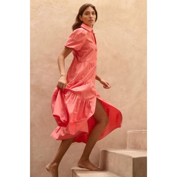 Brochu Walker Havana Dress size XS Bright Coral - Picture 1 of 5